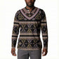 Cameroon Button Sweatshirt Toghu Pattern Heritage