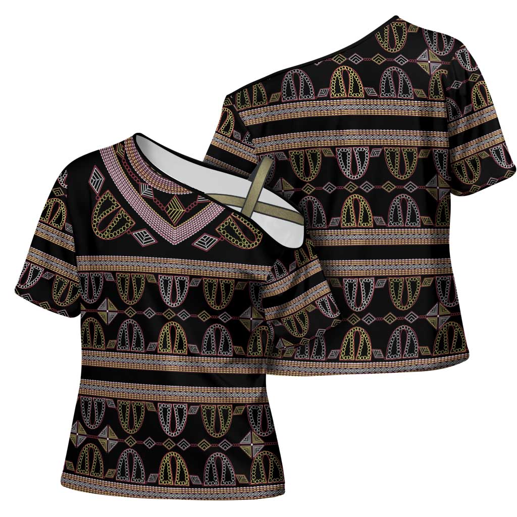 Cameroon Cross Shoulder Shirt Toghu Pattern Heritage