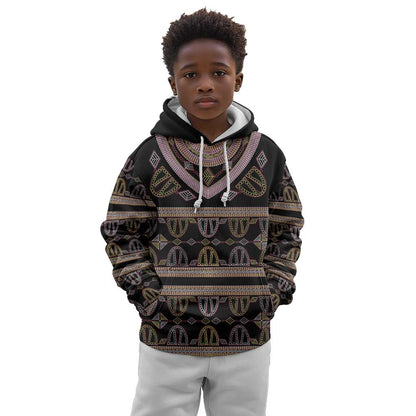 Cameroon Kid Hoodie Toghu Pattern Heritage