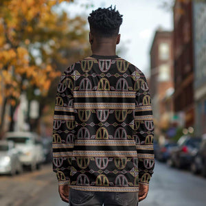 Cameroon Long Sleeve Shirt Toghu Pattern Heritage
