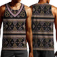 Cameroon Men Tank Top Toghu Pattern Heritage
