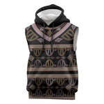 Cameroon Sleeveless Hoodie Toghu Pattern Heritage