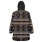 Cameroon Wearable Blanket Hoodie Toghu Pattern Heritage