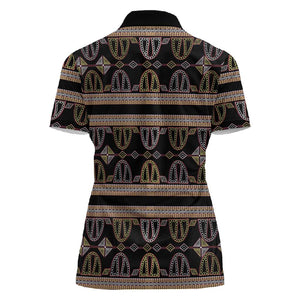 Cameroon Women Polo Shirt Toghu Pattern Heritage