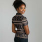Cameroon Women Polo Shirt Toghu Pattern Heritage