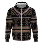 Cameroon Zip Hoodie Toghu Pattern Heritage