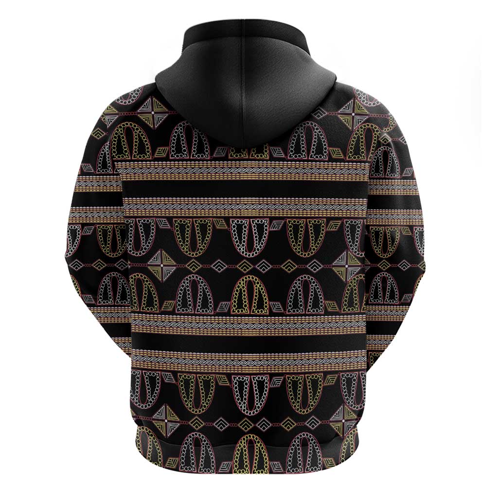 Cameroon Zip Hoodie Toghu Pattern Heritage