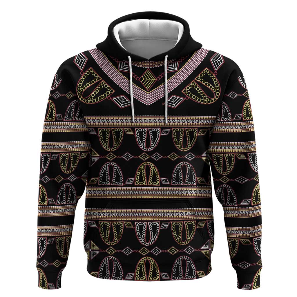 Cameroon Zip Hoodie Toghu Pattern Heritage