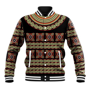 Cameroon Traditional Pattern Baseball Jacket Bamenda Royal Toghu
