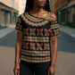 Cameroon Traditional Pattern Cross Shoulder Shirt Bamenda Royal Toghu