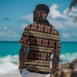 Cameroon Traditional Pattern Hawaiian Shirt Bamenda Royal Toghu