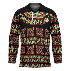 Cameroon Traditional Pattern Hockey Jersey Bamenda Royal Toghu