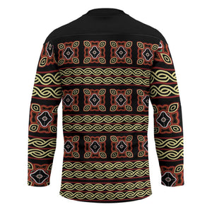 Cameroon Traditional Pattern Hockey Jersey Bamenda Royal Toghu