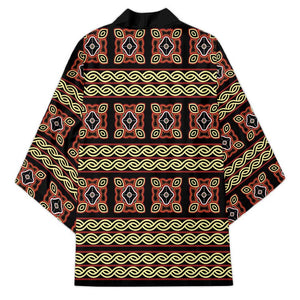 Cameroon Traditional Pattern Kimono Bamenda Royal Toghu