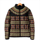 Cameroon Traditional Pattern Padded Jacket Bamenda Royal Toghu