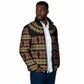 Cameroon Traditional Pattern Padded Jacket Bamenda Royal Toghu