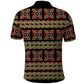 Cameroon Traditional Pattern Polo Shirt Bamenda Royal Toghu
