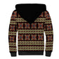 Cameroon Traditional Pattern Sherpa Hoodie Bamenda Royal Toghu