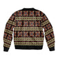 Cameroon Traditional Pattern Sleeve Zip Bomber Jacket Bamenda Royal Toghu