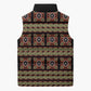 Cameroon Traditional Pattern Sleeveless Puffer Jacket Bamenda Royal Toghu