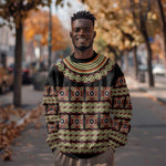 Cameroon Traditional Pattern Sweatshirt Bamenda Royal Toghu