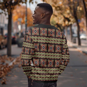 Cameroon Traditional Pattern Sweatshirt Bamenda Royal Toghu