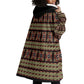 Cameroon Traditional Pattern Wearable Blanket Hoodie Bamenda Royal Toghu