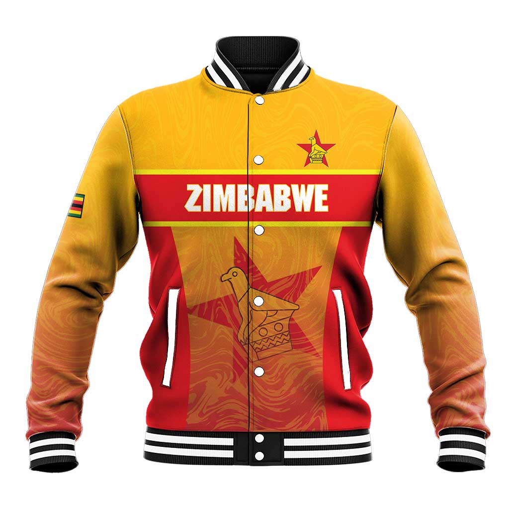 Zimbabwe Cricket Custom Baseball Jacket Come On Chevrons