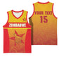 Zimbabwe Cricket Custom Basketball Jersey Come On Chevrons