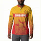 Zimbabwe Cricket Custom Button Sweatshirt Come On Chevrons