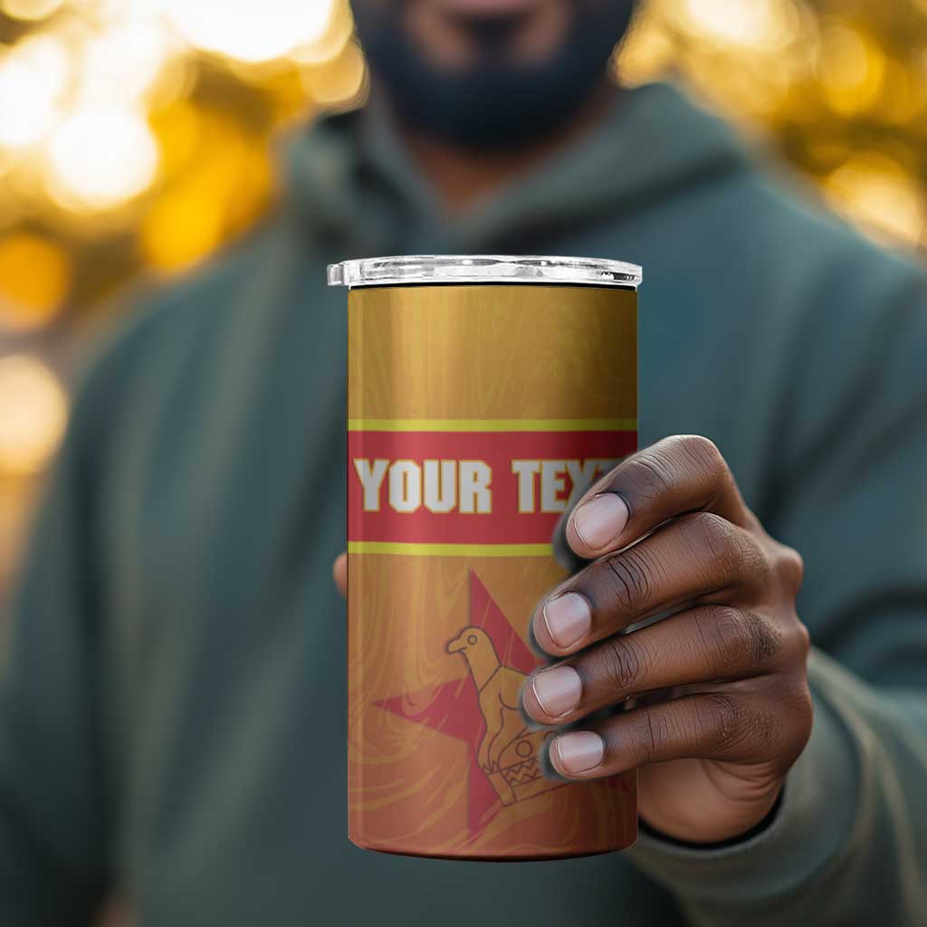 Zimbabwe Cricket Custom 4 in 1 Can Cooler Tumbler Come On Chevrons