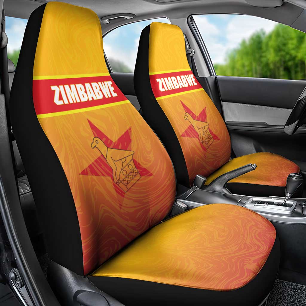 Zimbabwe Cricket Car Seat Cover Come On Chevrons