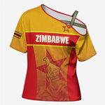 Zimbabwe Cricket Custom Cross Shoulder Shirt Come On Chevrons