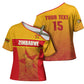 Zimbabwe Cricket Custom Cross Shoulder Shirt Come On Chevrons