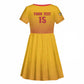 Zimbabwe Cricket Custom Kid Short Sleeve Dress Come On Chevrons