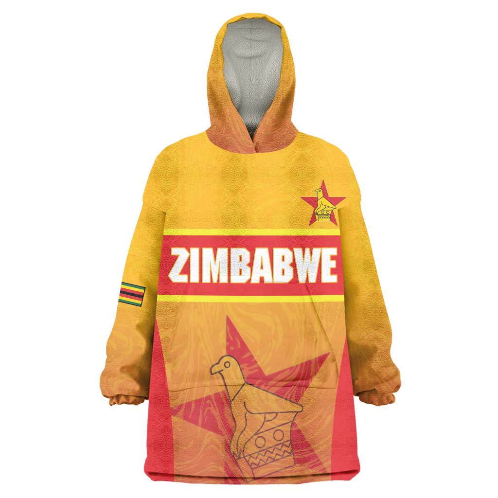 Zimbabwe Cricket Custom Kid Wearable Blanket Hoodie Come On Chevrons