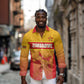 Zimbabwe Cricket Custom Long Sleeve Button Shirt Come On Chevrons