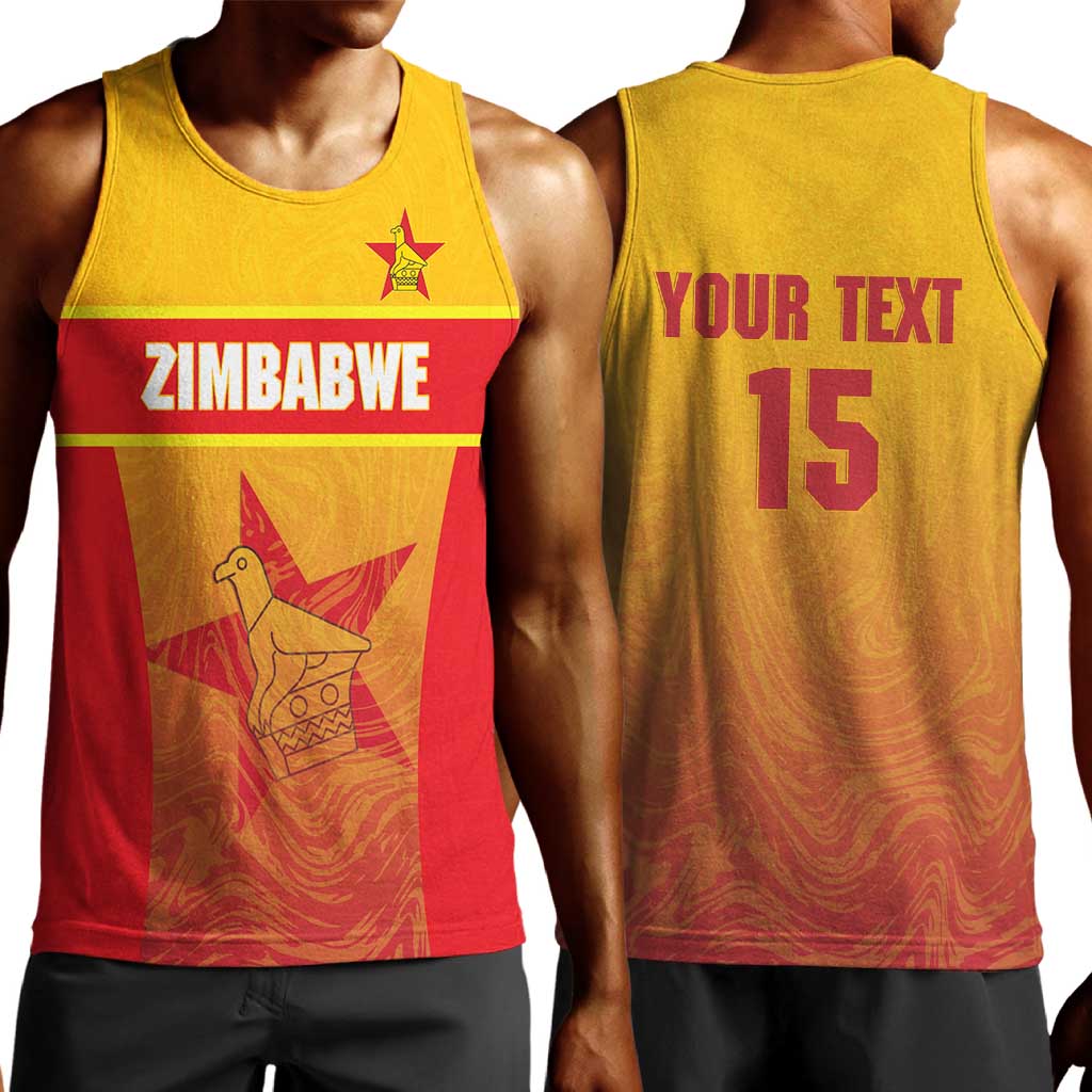 Zimbabwe Cricket Custom Men Tank Top Come On Chevrons