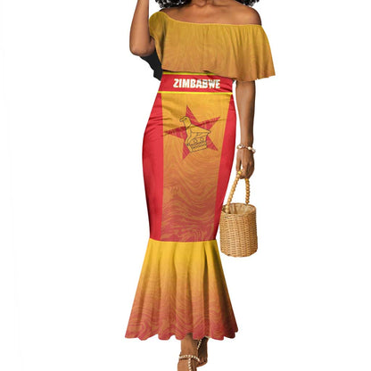 Zimbabwe Cricket Custom Mermaid Dress Come On Chevrons