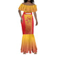 Zimbabwe Cricket Custom Mermaid Dress Come On Chevrons
