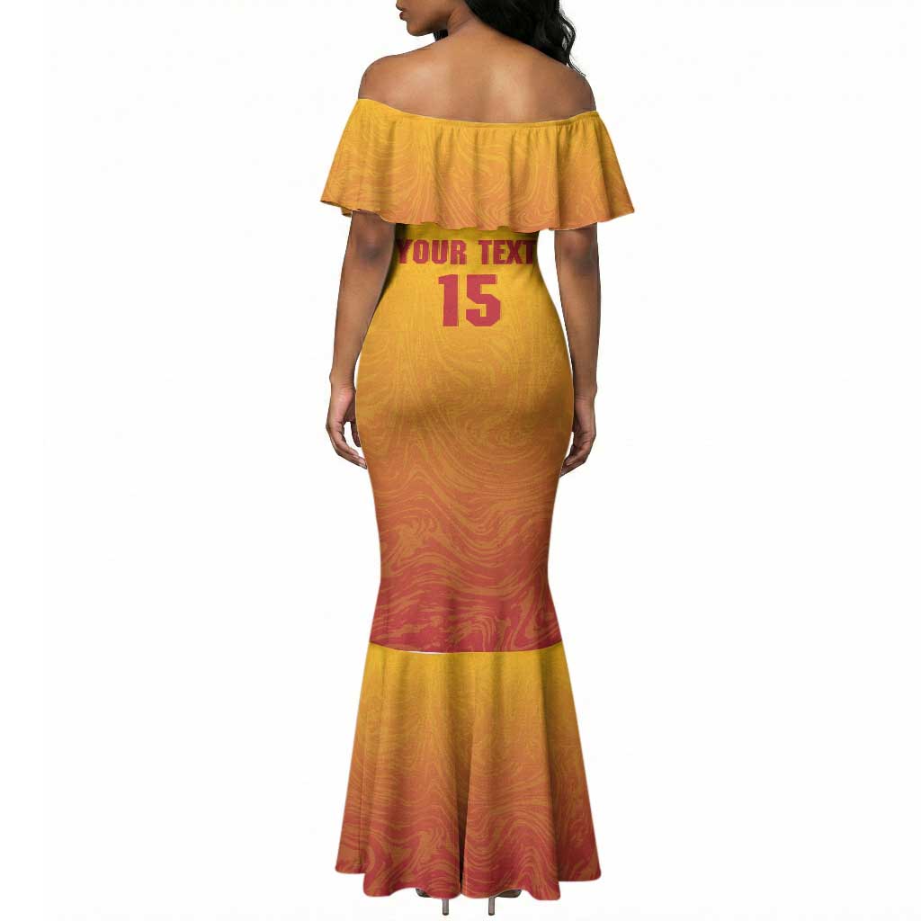 Zimbabwe Cricket Custom Mermaid Dress Come On Chevrons