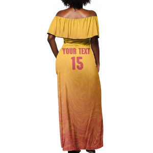 Zimbabwe Cricket Custom Off Shoulder Maxi Dress Come On Chevrons