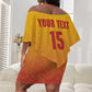Zimbabwe Cricket Custom Off Shoulder Short Dress Come On Chevrons