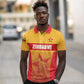 Zimbabwe Cricket Custom Polo Shirt Come On Chevrons