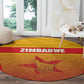 Zimbabwe Cricket Round Carpet Come On Chevrons
