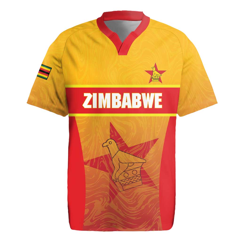 Zimbabwe Cricket Custom Rugby Jersey Come On Chevrons