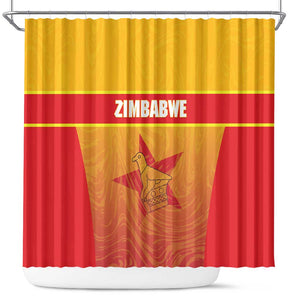 Zimbabwe Cricket Shower Curtain Come On Chevrons