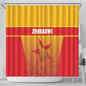 Zimbabwe Cricket Shower Curtain Come On Chevrons
