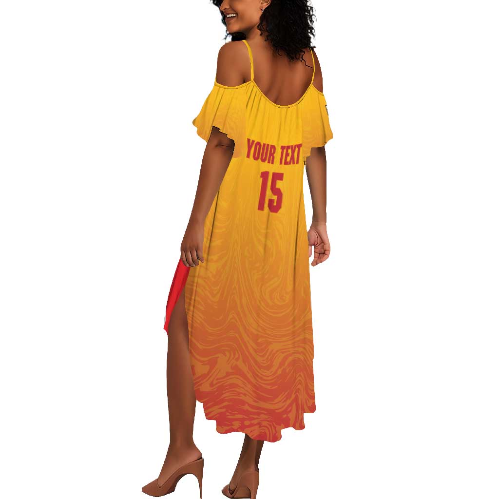 Zimbabwe Cricket Custom Summer Maxi Dress Come On Chevrons