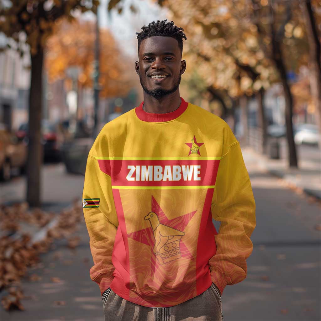 Zimbabwe Cricket Custom Sweatshirt Come On Chevrons